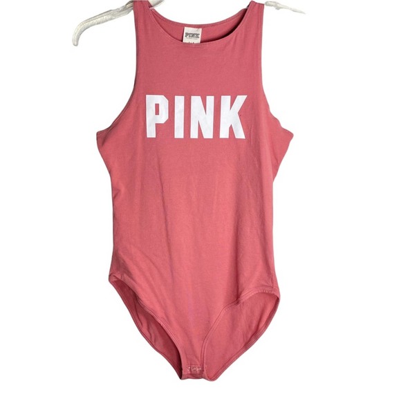 PINK Victoria's Secret Tops - PINK Victoria's Secret BodySuit Barbie Core Sleeveless Tank Pink Size Small